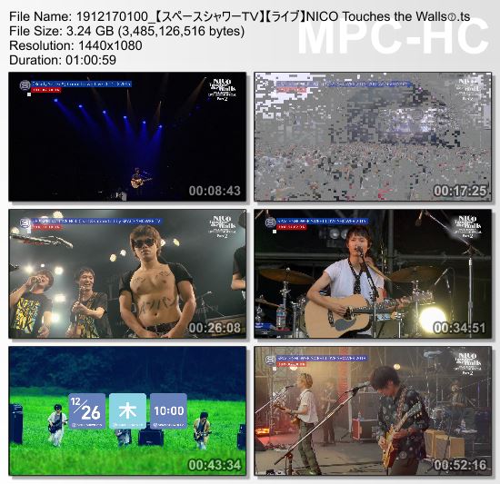 [TV-Variety] NICO Touches the Walls SPACE SHOWER TV LIVE ARCHIVE SPECIAL (SSTV HD 2019.12.17)